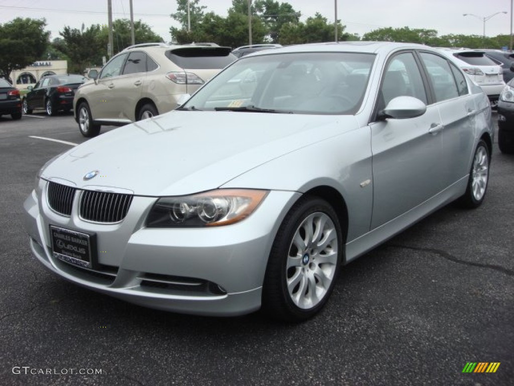 2008 3 Series 335i Sedan - Titanium Silver Metallic / Gray photo #7
