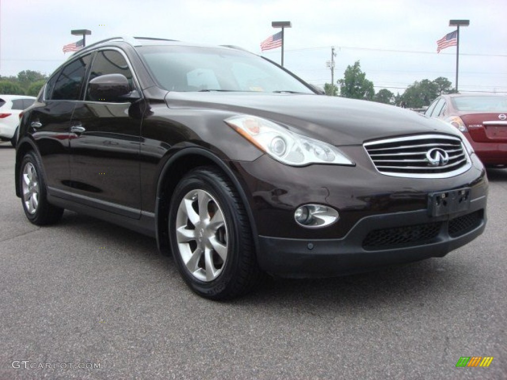Dark Currant Red 2008 Infiniti EX 35 AWD Exterior Photo #65390517