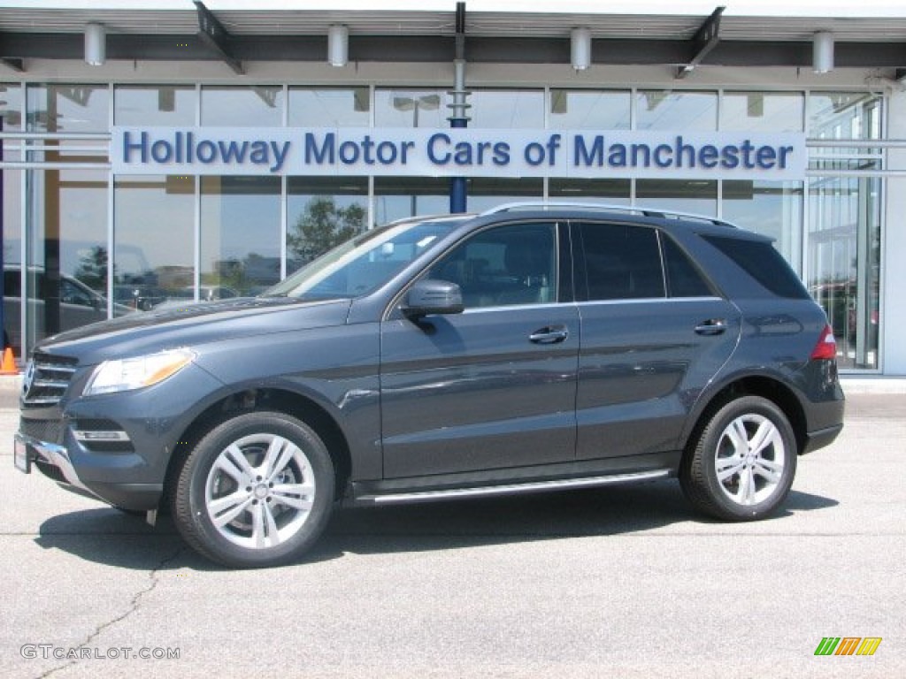 2012 ML 350 4Matic - Steel Grey Metallic / Black photo #1