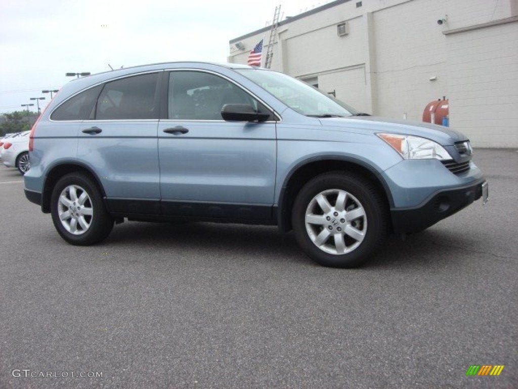 2008 CR-V EX 4WD - Glacier Blue Metallic / Gray photo #2