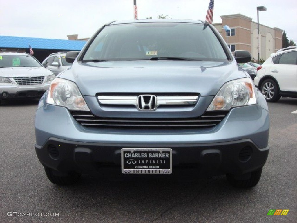 2008 CR-V EX 4WD - Glacier Blue Metallic / Gray photo #8