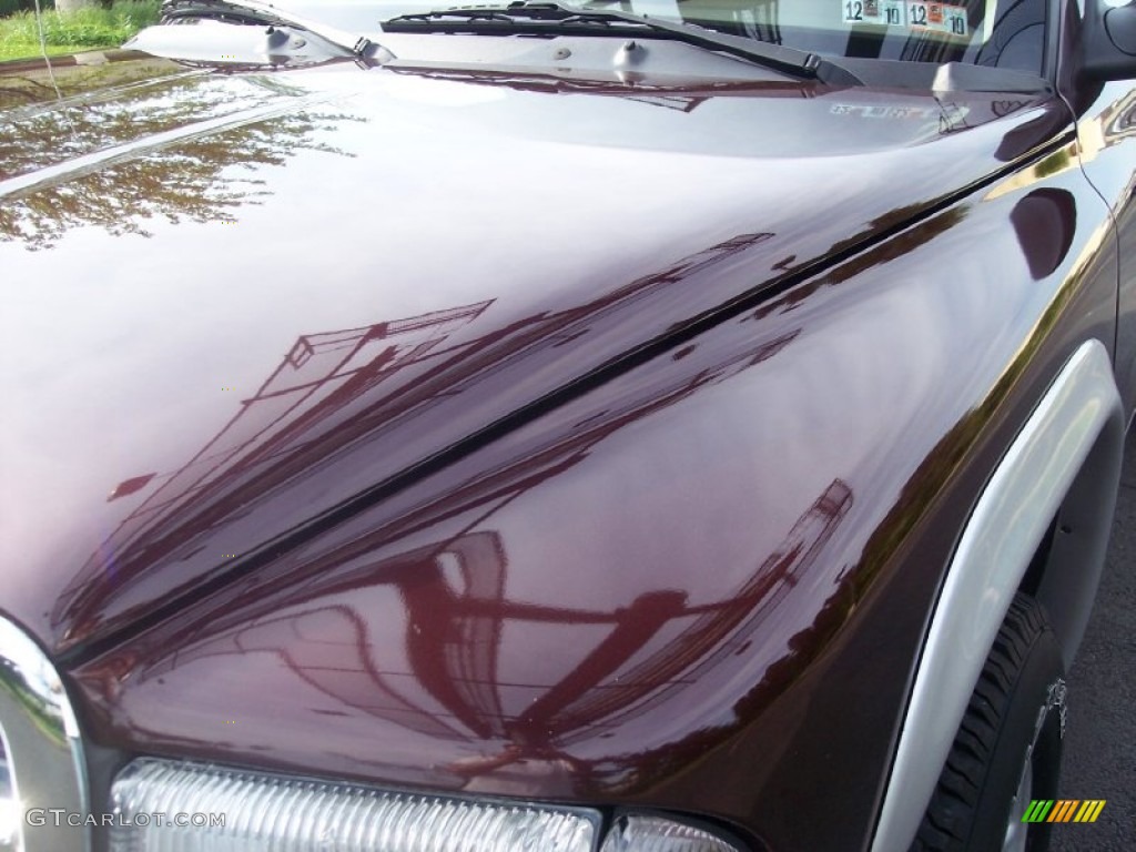 2004 Dakota SLT Quad Cab 4x4 - Deep Molten Red Pearl / Dark Slate Gray photo #25