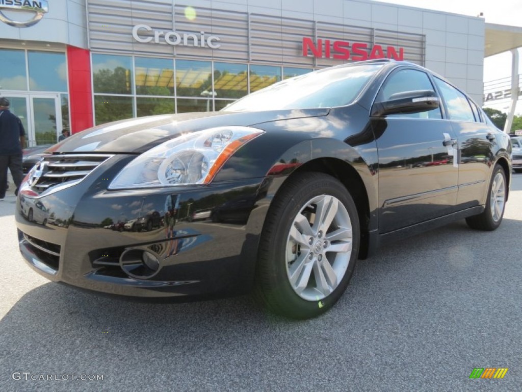 2012 Altima 3.5 SR - Super Black / Blonde photo #1