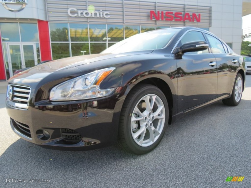 Crimson Black Nissan Maxima