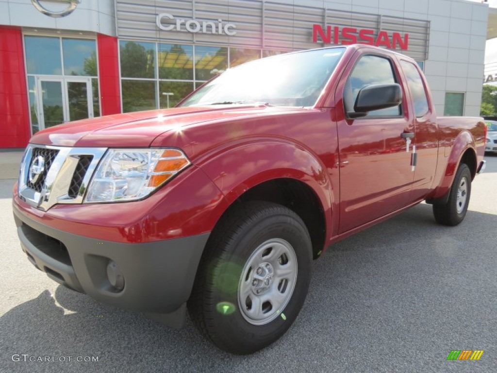 2012 Frontier S King Cab - Red Brick / Graphite photo #1