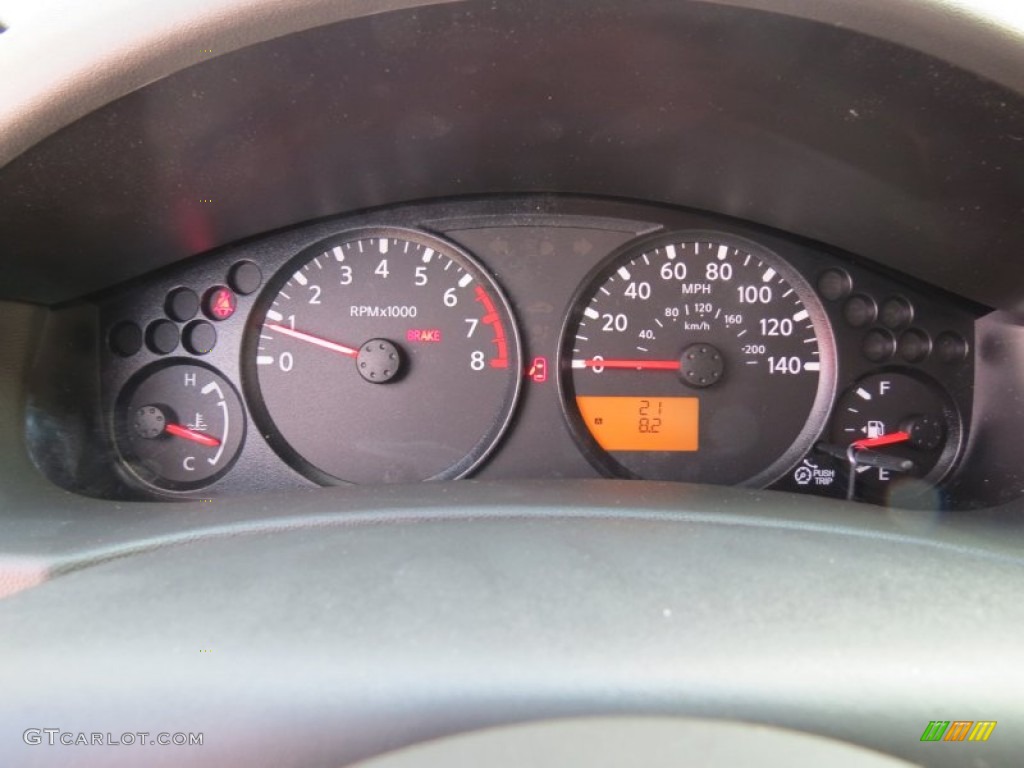 2012 Nissan Frontier S King Cab Gauges Photo #65393218
