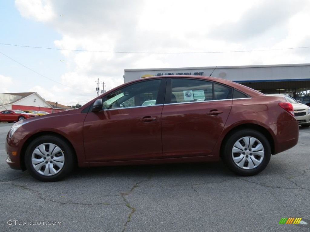 2012 Cruze LS - Autumn Red Metallic / Jet Black/Medium Titanium photo #4