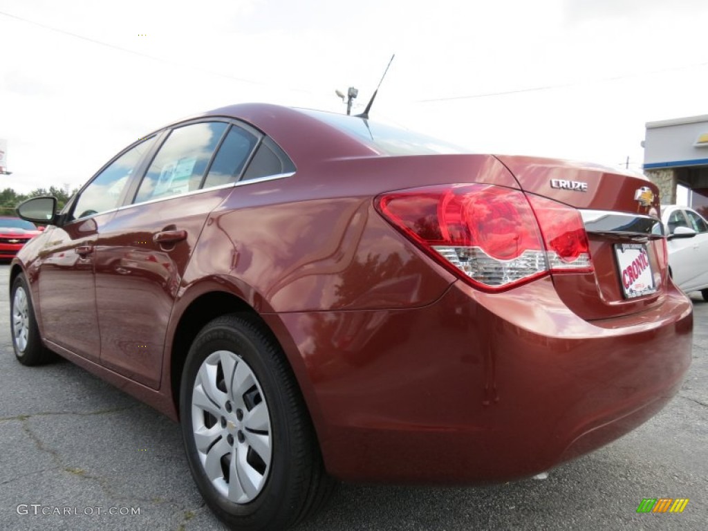 2012 Cruze LS - Autumn Red Metallic / Jet Black/Medium Titanium photo #5