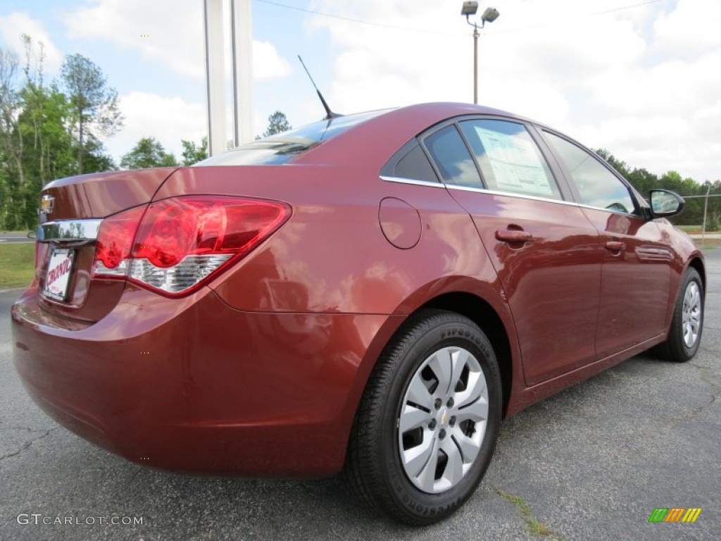 2012 Cruze LS - Autumn Red Metallic / Jet Black/Medium Titanium photo #7