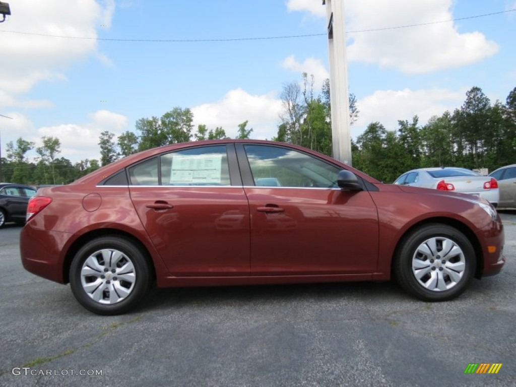 2012 Cruze LS - Autumn Red Metallic / Jet Black/Medium Titanium photo #8