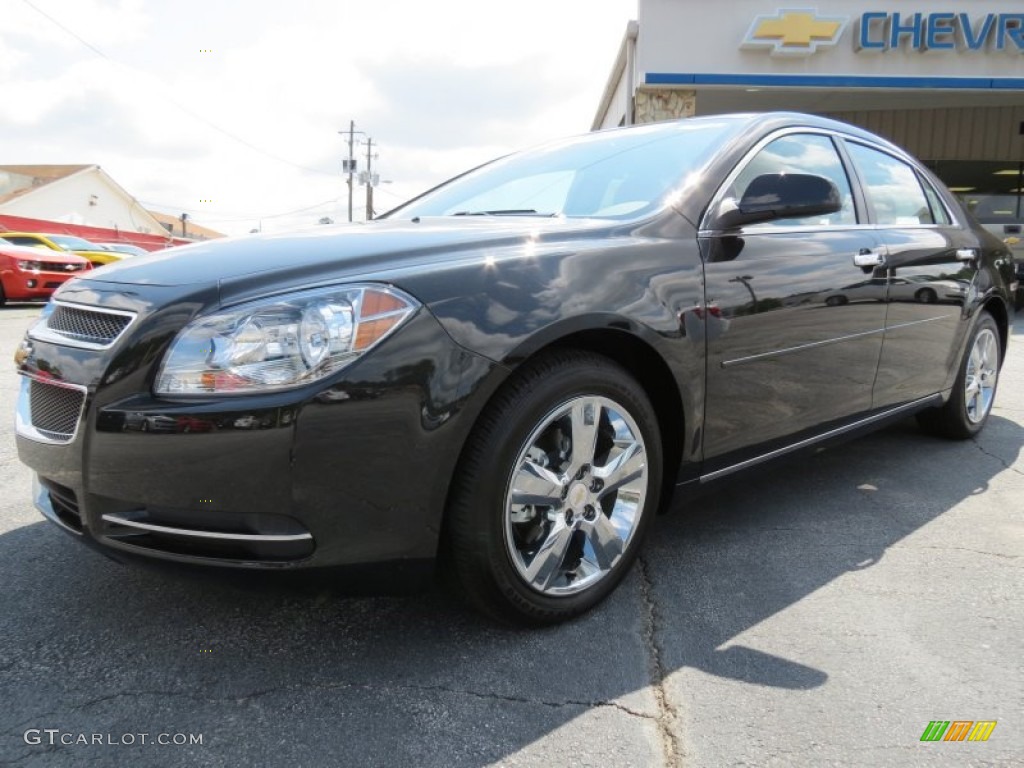 2012 Malibu LT - Black Granite Metallic / Cocoa/Cashmere photo #3