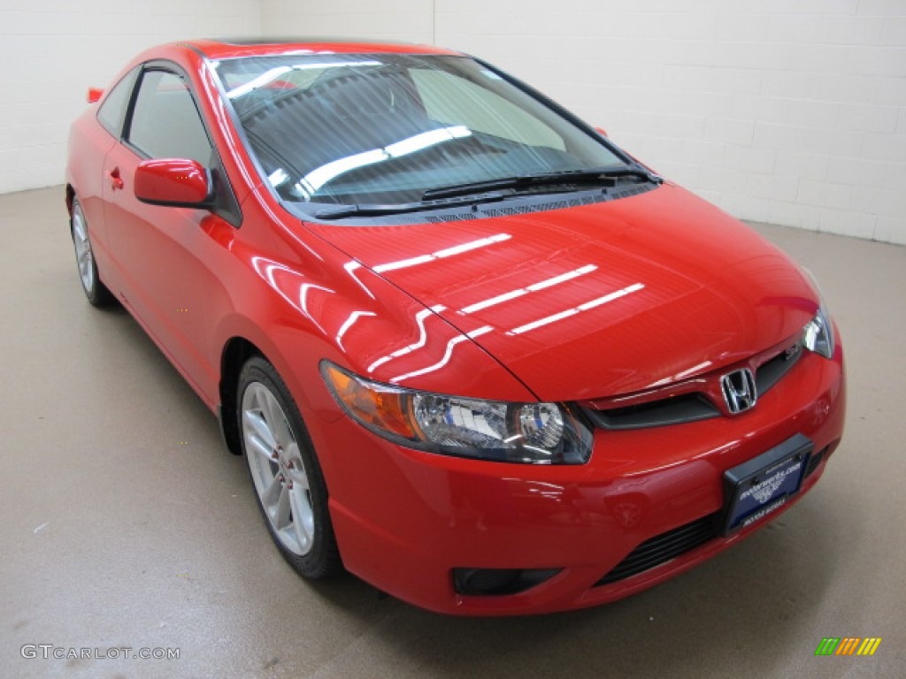 2006 Civic Si Coupe - Rallye Red / Black photo #1