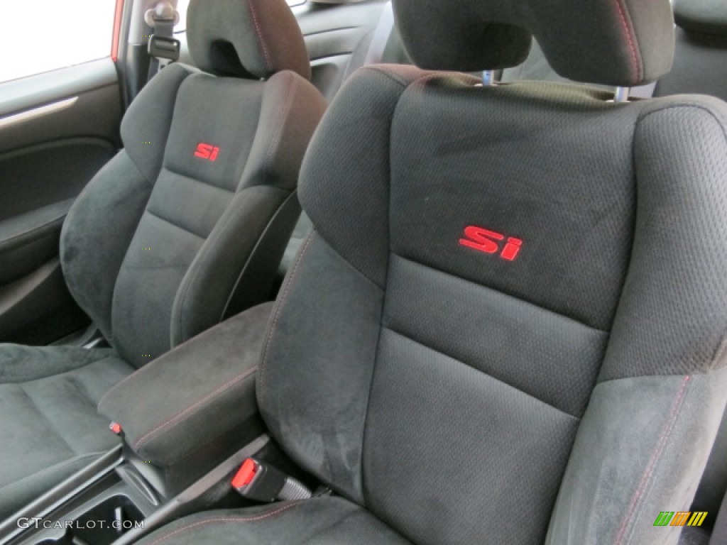 Black Interior 2006 Honda Civic Si Coupe Photo #65395791