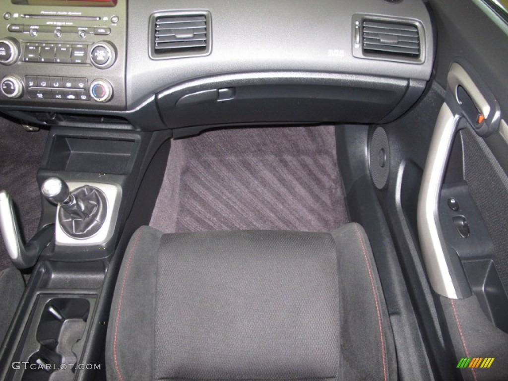 Black Interior 2006 Honda Civic Si Coupe Photo #65395851
