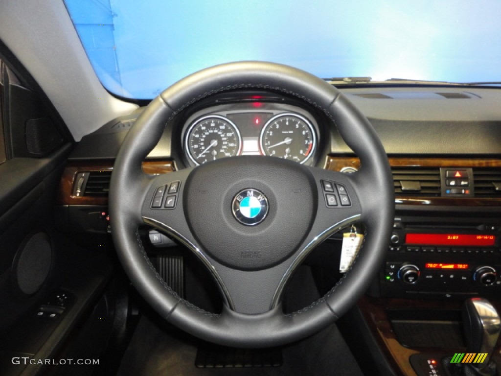 2011 3 Series 328i xDrive Coupe - Space Gray Metallic / Black photo #14