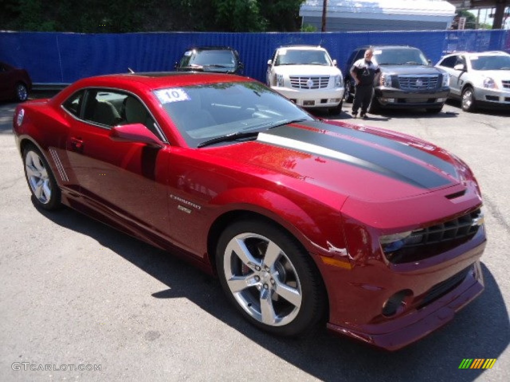 2010 Camaro SS/RS Coupe - Red Jewel Tintcoat / Gray photo #5