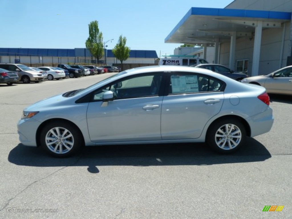 2012 Civic EX Sedan - Cool Mist Metallic / Gray photo #2