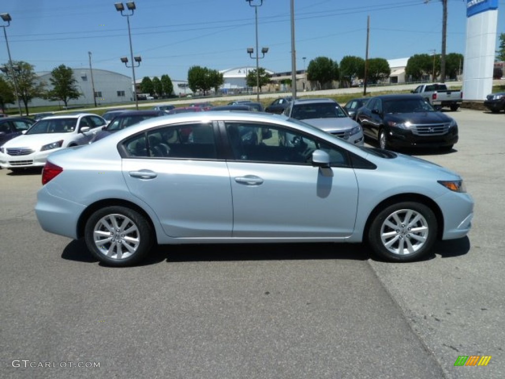 2012 Civic EX Sedan - Cool Mist Metallic / Gray photo #6