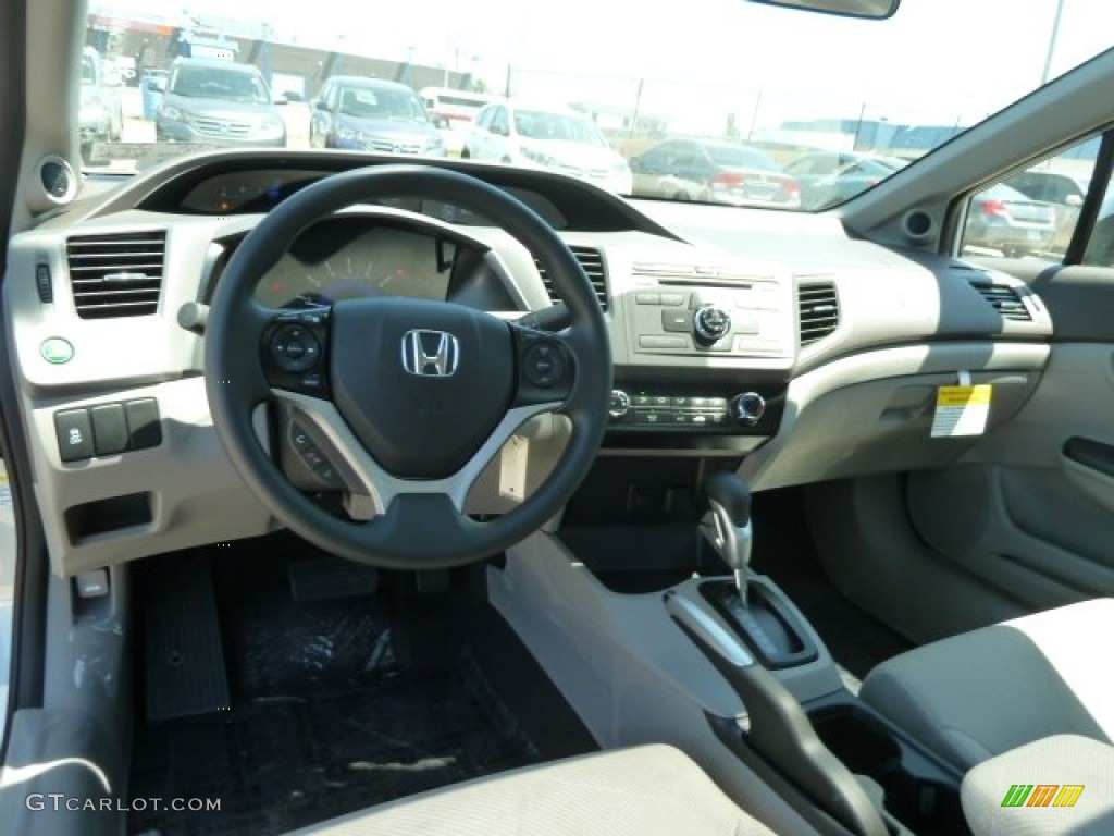 2012 Civic EX Sedan - Cool Mist Metallic / Gray photo #12