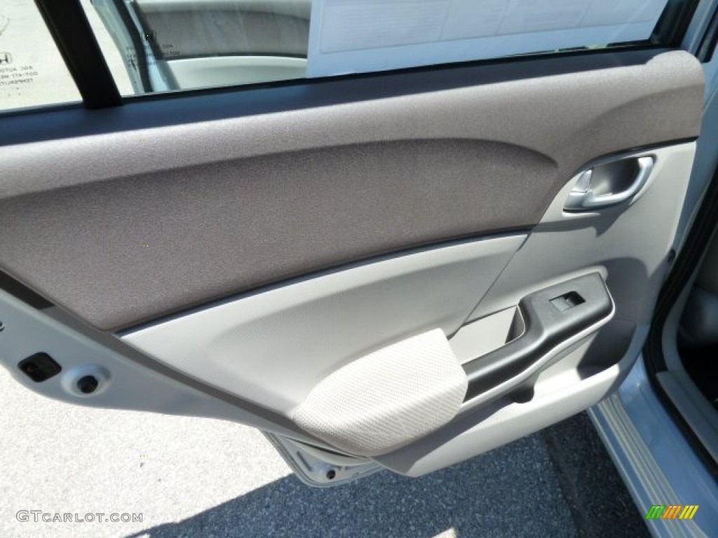 2012 Civic EX Sedan - Cool Mist Metallic / Gray photo #13