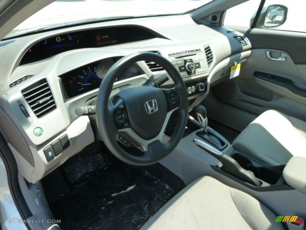 2012 Civic EX Sedan - Cool Mist Metallic / Gray photo #15