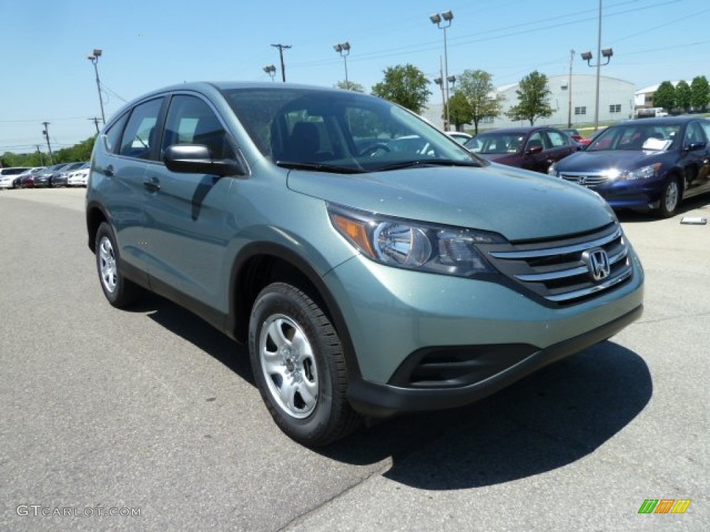 2012 CR-V EX 4WD - Opal Sage Metallic / Black photo #7