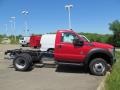 2012 Vermillion Red Ford F550 Super Duty XL Regular Cab 4x4 Chassis  photo #2