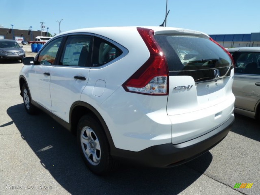 2012 CR-V LX 4WD - Taffeta White / Gray photo #3