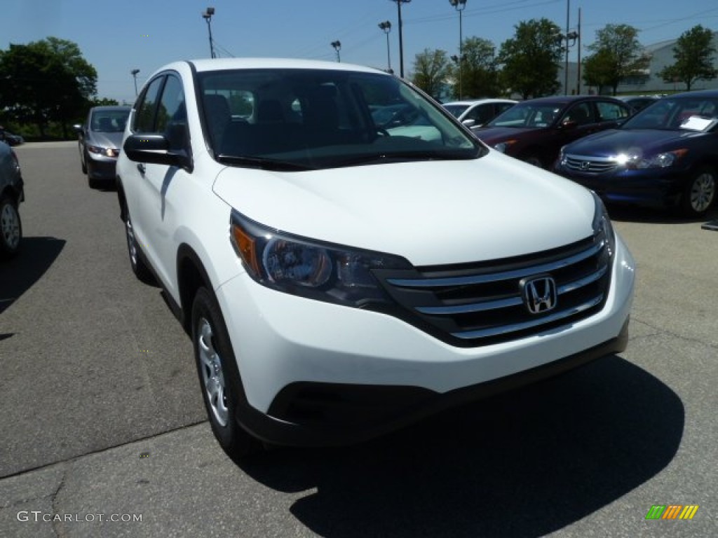 2012 CR-V LX 4WD - Taffeta White / Gray photo #7