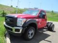 2012 Vermillion Red Ford F550 Super Duty XL Regular Cab 4x4 Chassis  photo #11