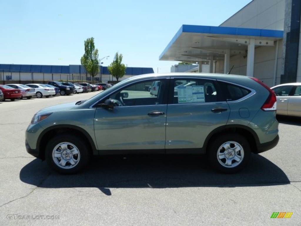 2012 CR-V LX 4WD - Opal Sage Metallic / Black photo #2