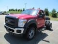 2012 Vermillion Red Ford F450 Super Duty XL Regular Cab Chassis 4x4  photo #11