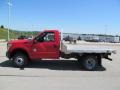 2012 Vermillion Red Ford F350 Super Duty XL Regular Cab Flat Bed  photo #8