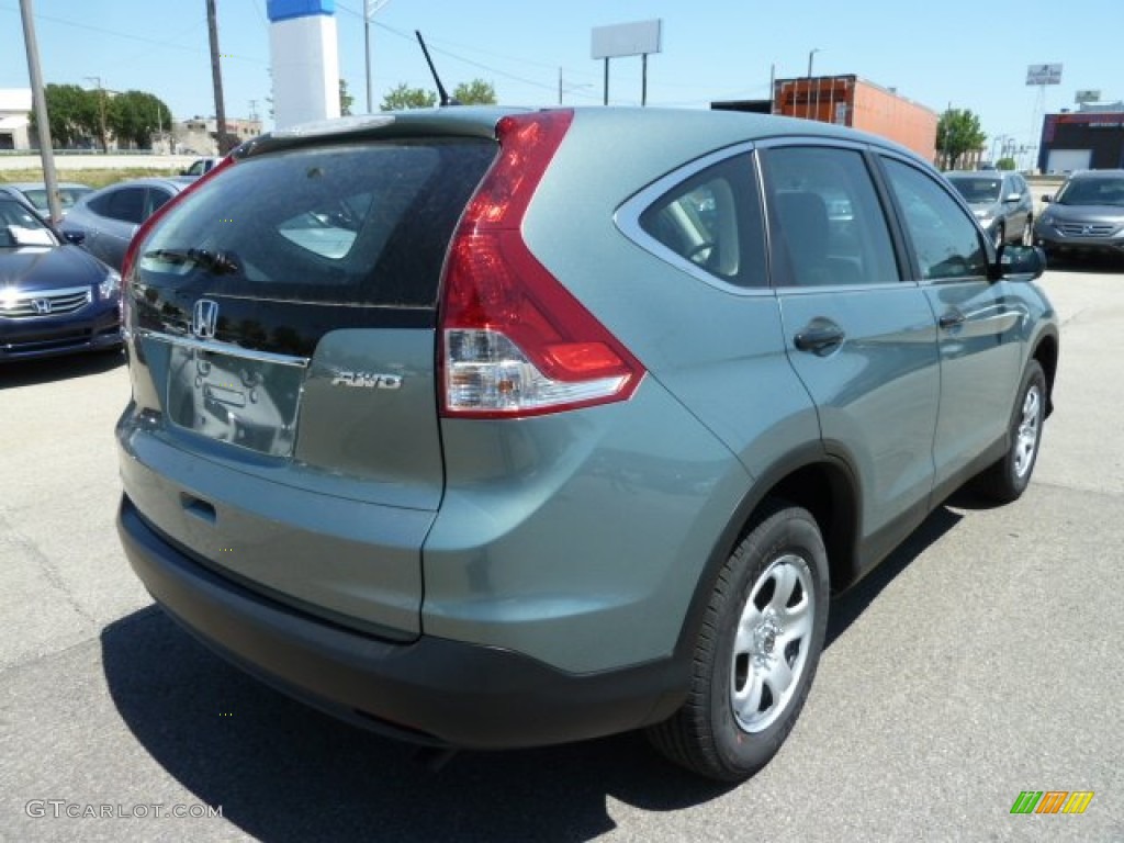 2012 CR-V LX 4WD - Opal Sage Metallic / Black photo #5