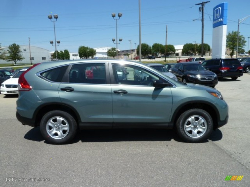 2012 CR-V LX 4WD - Opal Sage Metallic / Black photo #6