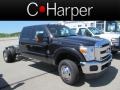 2012 Black Ford F350 Super Duty XLT Crew Cab 4x4 Chassis  photo #1