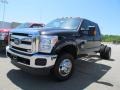 2012 Black Ford F350 Super Duty XLT Crew Cab 4x4 Chassis  photo #3