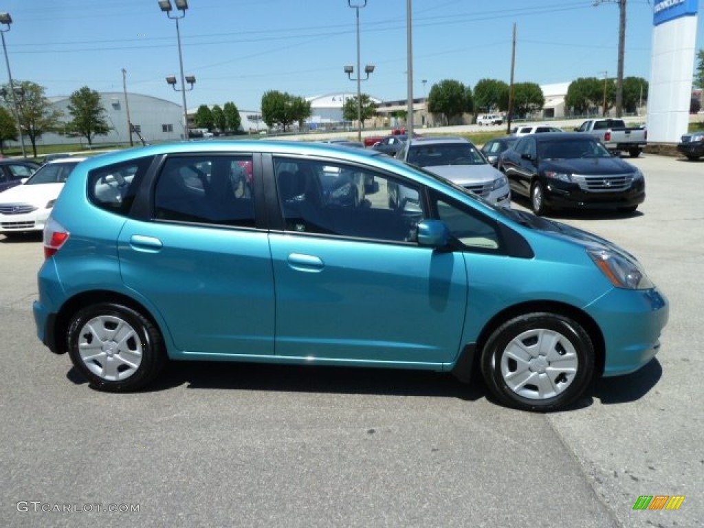 Blue Raspberry Metallic 2012 Honda Fit Standard Fit Model Exterior Photo #65401113