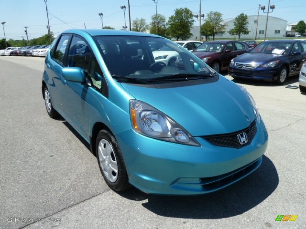 Blue Raspberry Metallic 2012 Honda Fit Standard Fit Model Exterior Photo #65401122