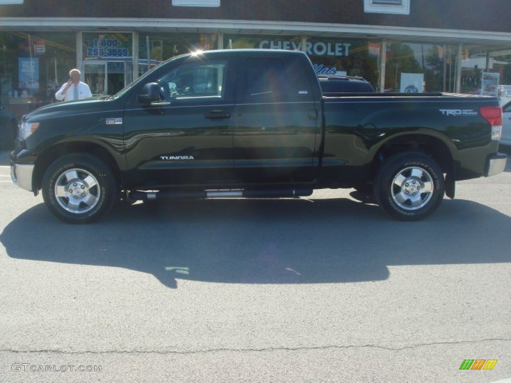 2010 Tundra TRD Double Cab 4x4 - Spruce Green Mica / Graphite Gray photo #6