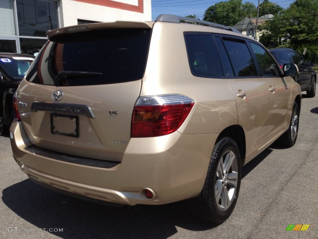 2009 Highlander Sport 4WD - Sandy Beach Metallic / Sand Beige photo #5