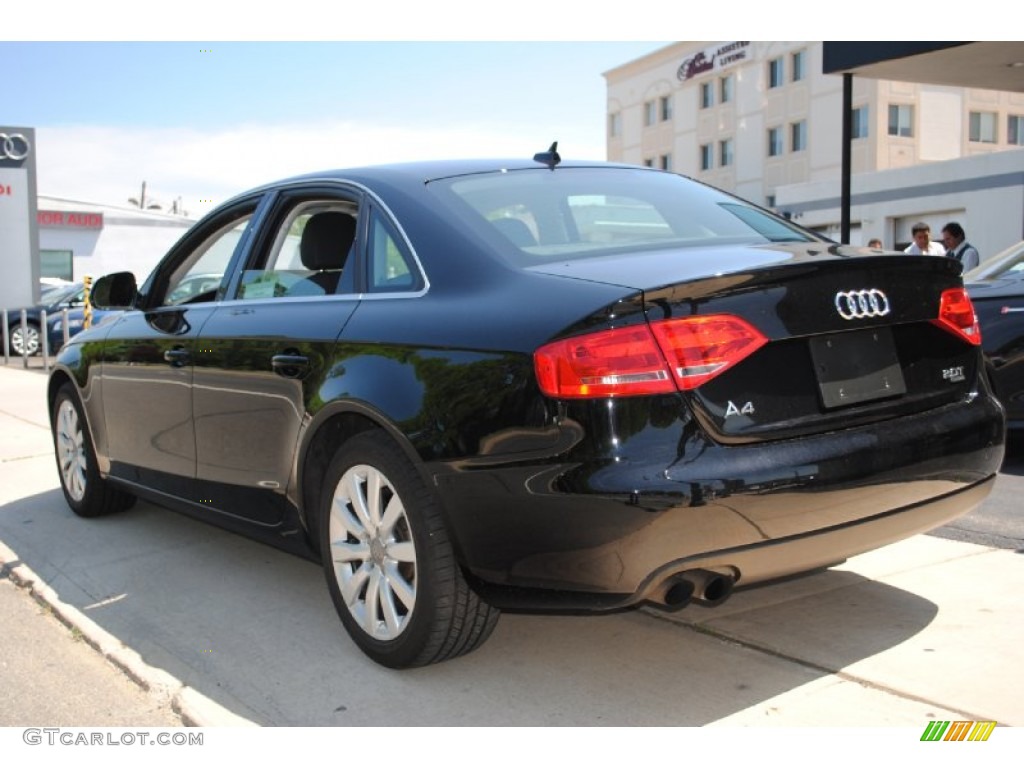 2009 A4 2.0T Premium quattro Sedan - Brilliant Black / Black photo #4