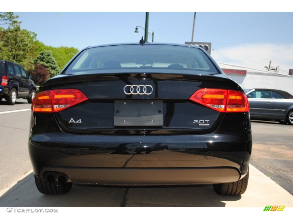 2009 A4 2.0T Premium quattro Sedan - Brilliant Black / Black photo #5