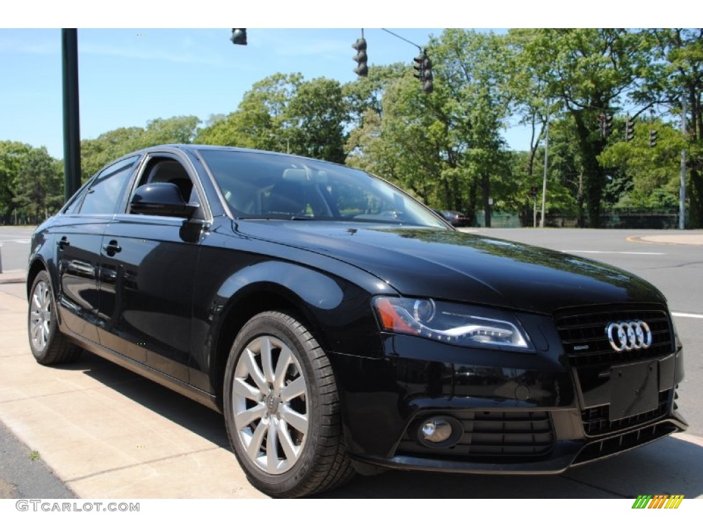 2009 A4 2.0T Premium quattro Sedan - Brilliant Black / Black photo #7