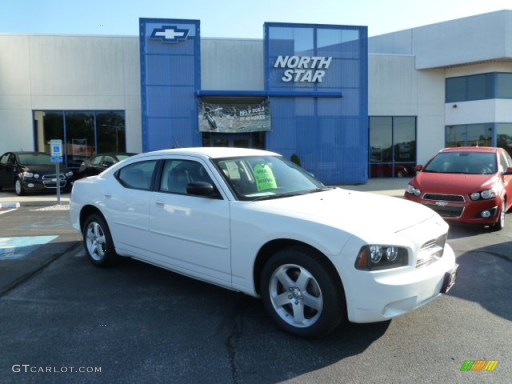 Stone White Dodge Charger