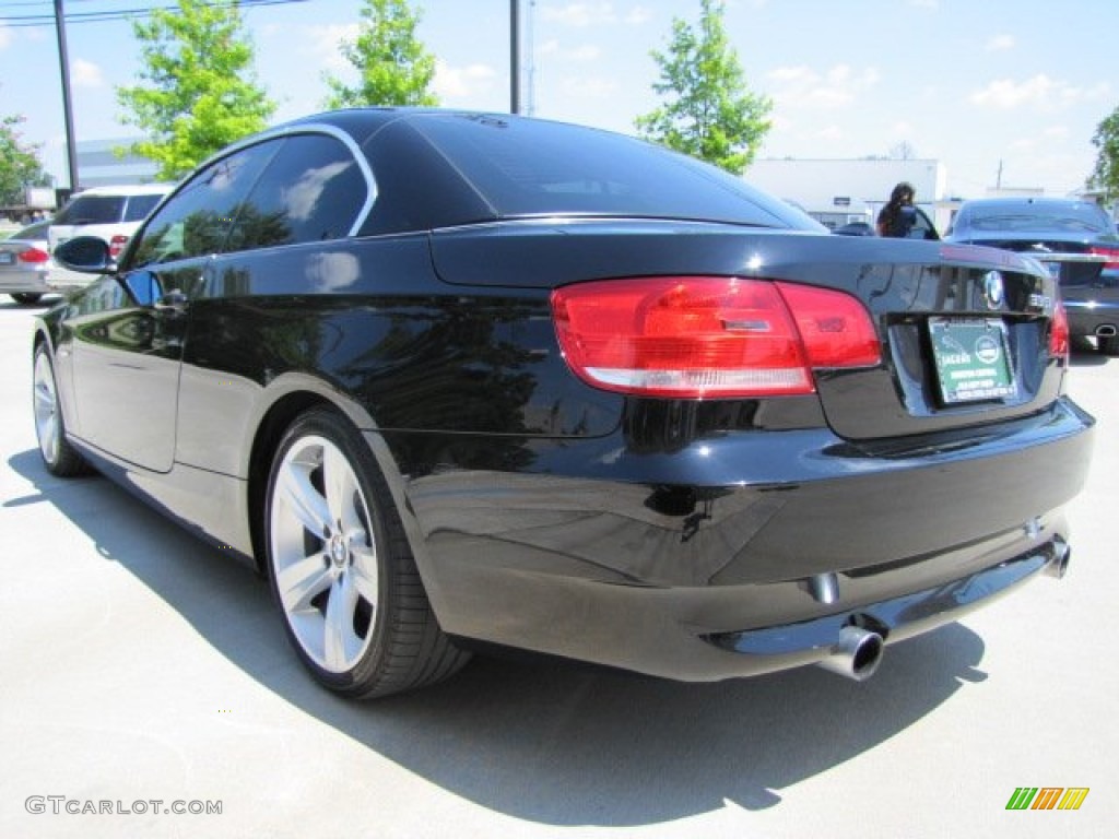 2008 3 Series 335i Convertible - Jet Black / Black photo #8