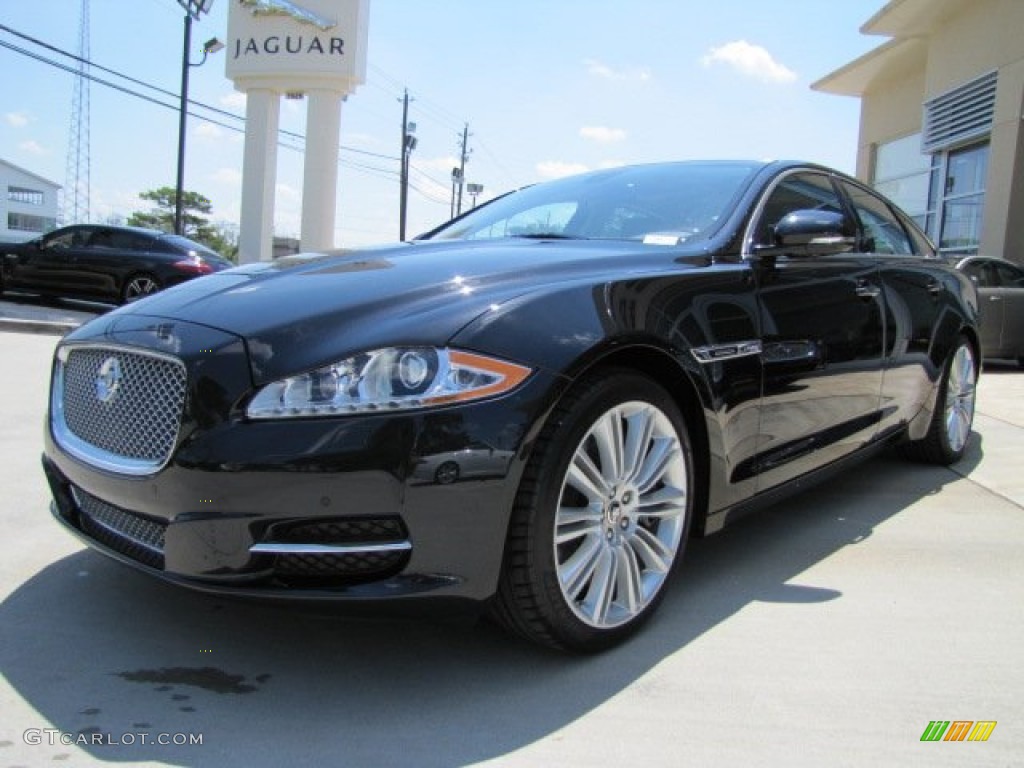 Midnight Black 2012 Jaguar XJ XJ Supercharged Exterior Photo #65409005