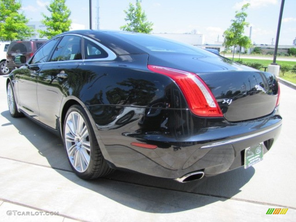 2012 XJ XJ Supercharged - Midnight Black / Jet/Ivory photo #6