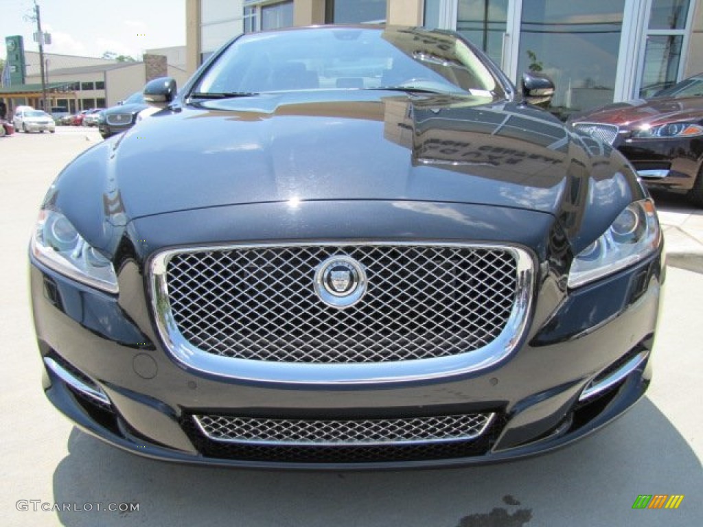 2012 XJ XJ Supercharged - Midnight Black / Jet/Ivory photo #7