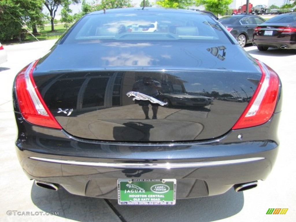2012 XJ XJ Supercharged - Midnight Black / Jet/Ivory photo #8